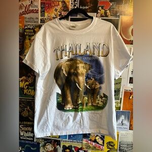 Vintage Thailand the elephant kingdom t shirt